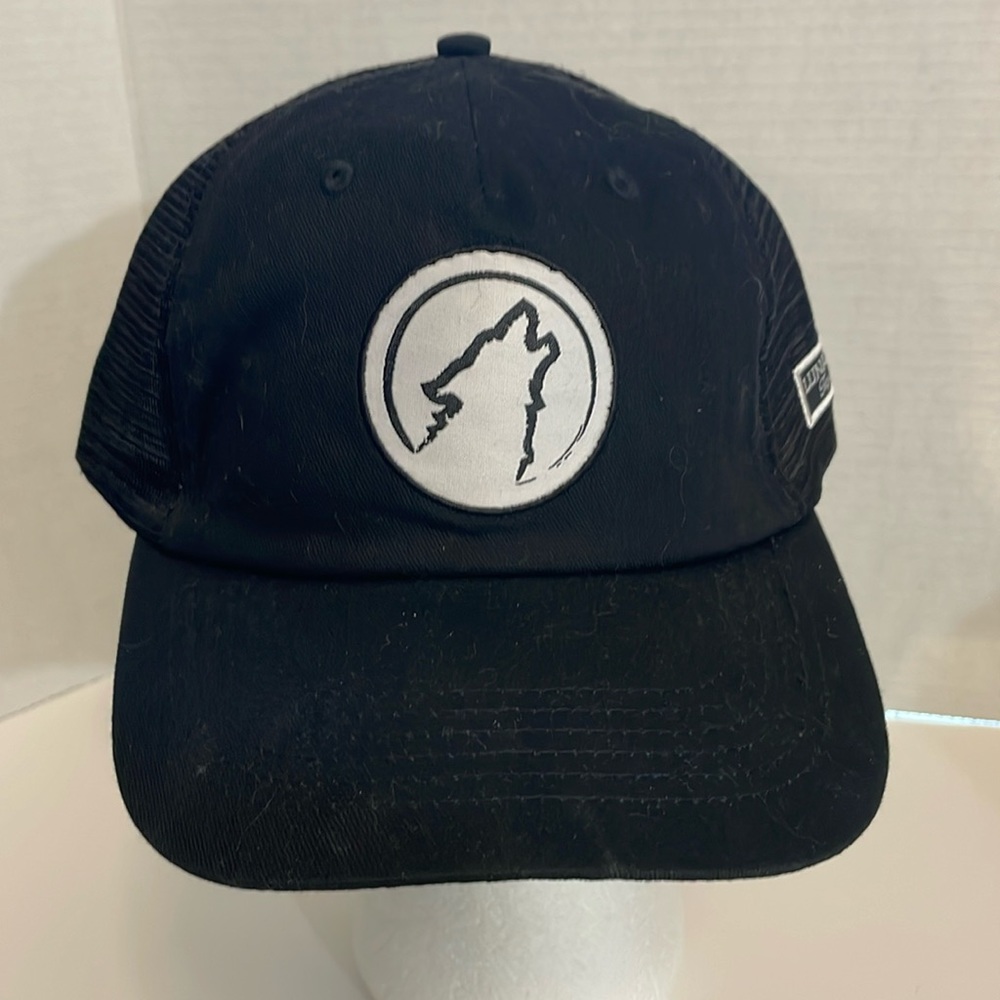 Lunazul Tequila Howling Wolf black Mesh Back truckers Hat Cap SnapBack